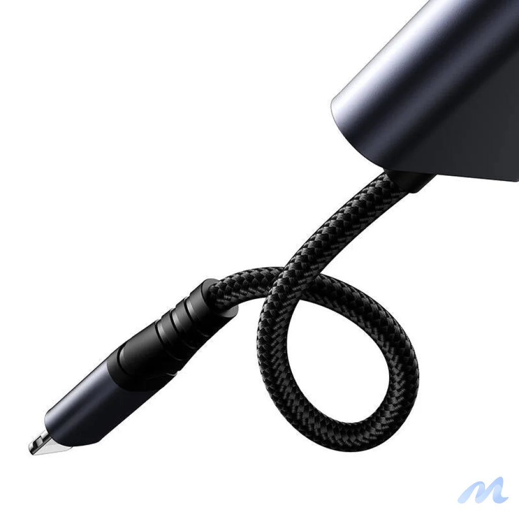 2-in-1 Audio adapter Joyroom SY-L01 Lightning to 3.5mm + Lightning (black)