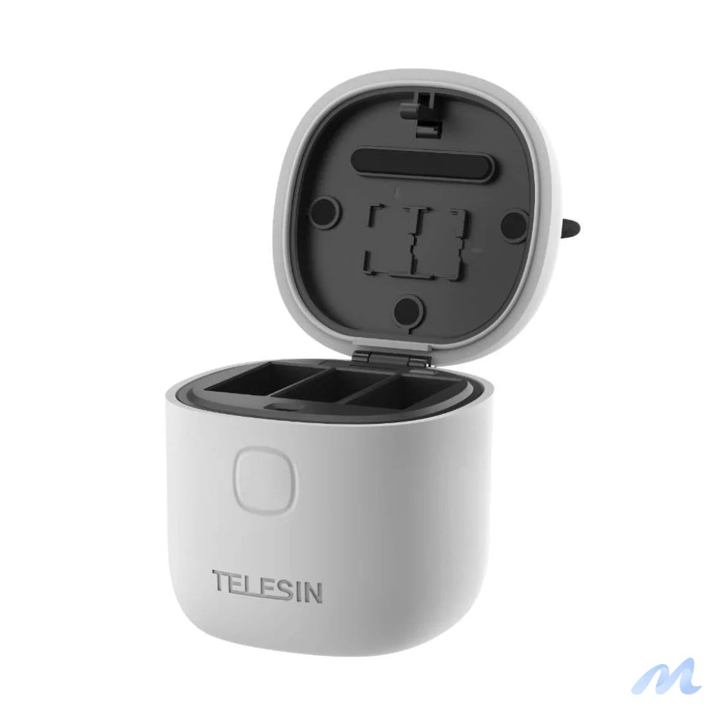 3-slot waterproof charger Allin box Telesin for GoPro Hero 12 / Hero 11 / Hero 10 / Hero 9