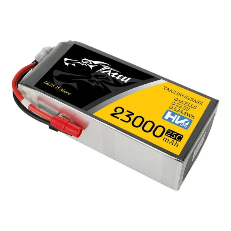 Tattu 23000mAh 22.8V 25C 6S1P Lipo Battery Pack With XT150+AS150
