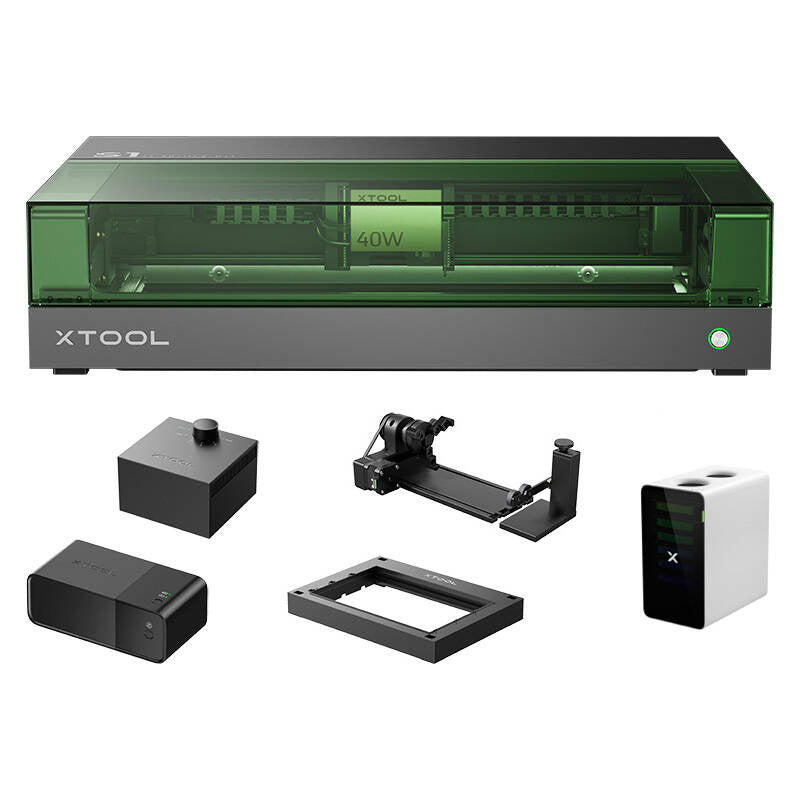 Laser Engraver 2-in-1 xTool S1 40W - All-in-One Kit (Black)