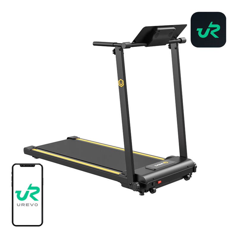 UREVO Foldi Mini folding electric treadmill (black and orange)