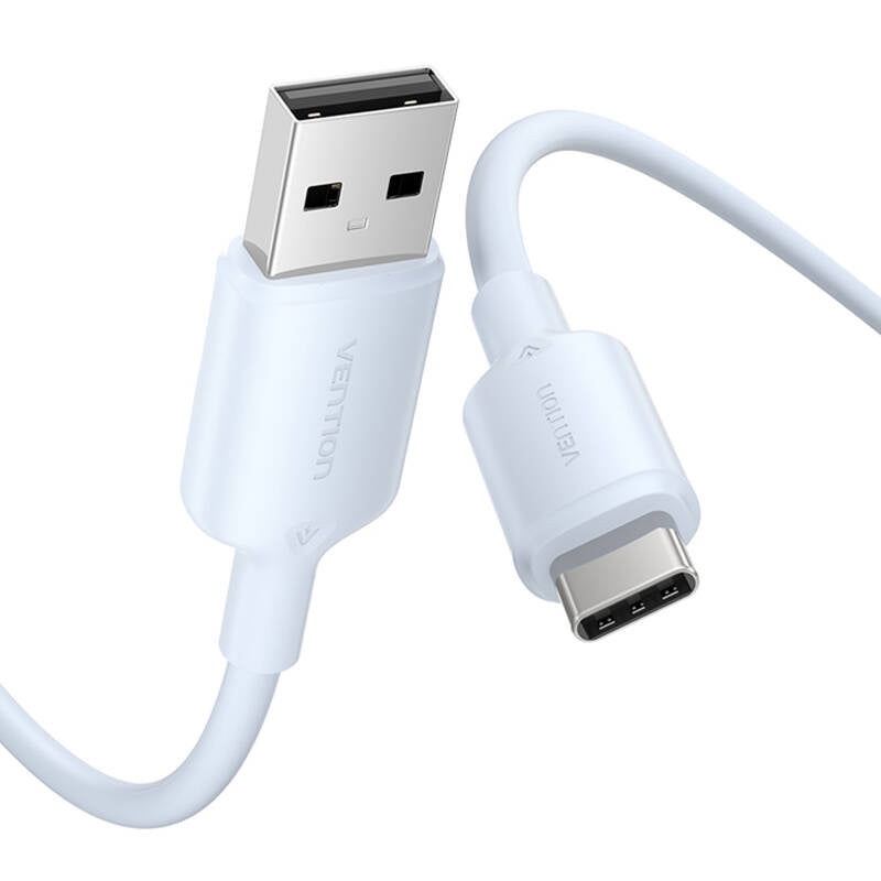 USB 2.0 A to USB-C 3A cable Vention CTQLH 2M (blue)