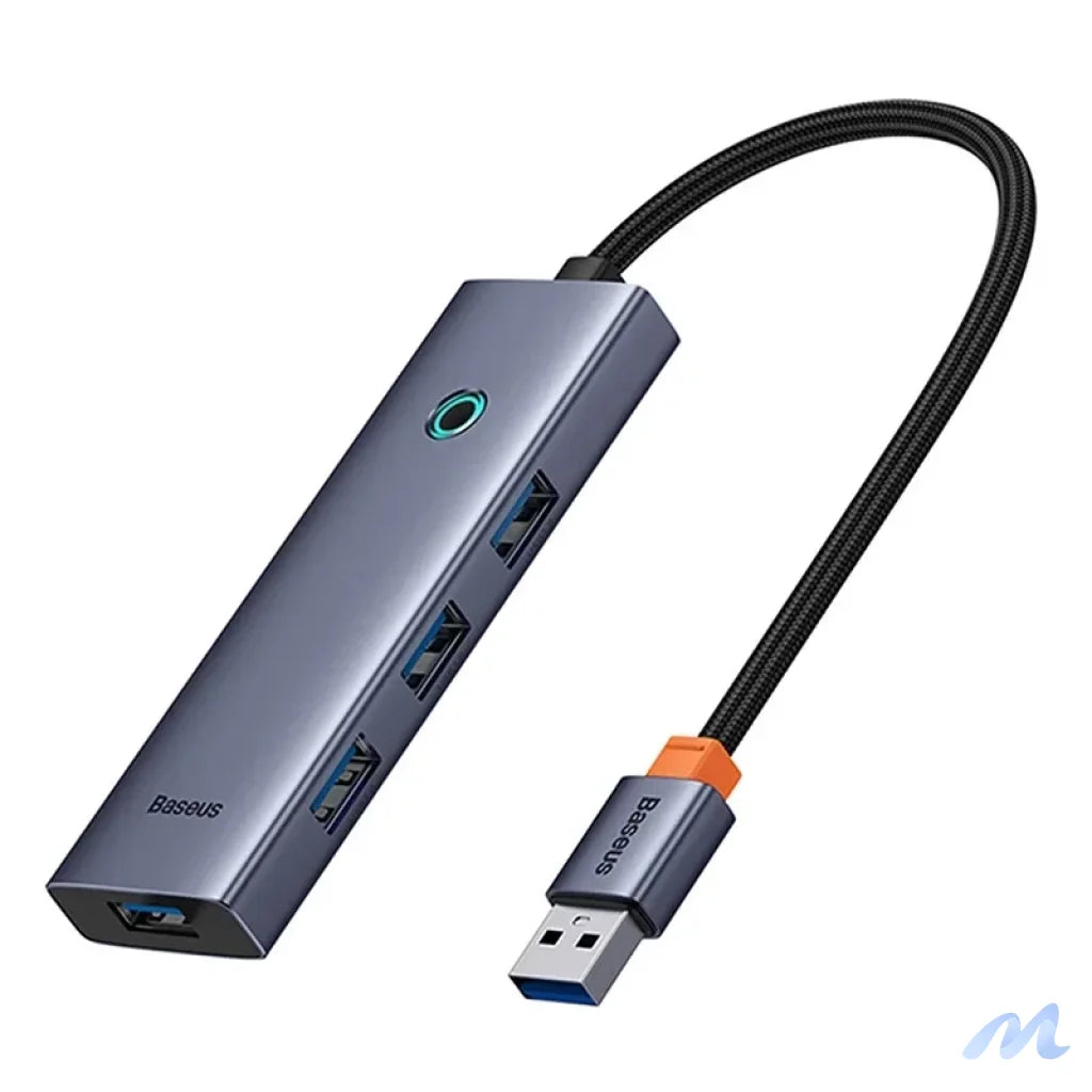 4in1 Hub Baseus UltraJoy USB-A do 4xUSB 3.0 (space grey)