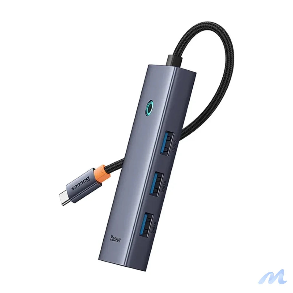 4in1 Hub Baseus  UltraJoy USB-C do USB 3.0 (space grey)