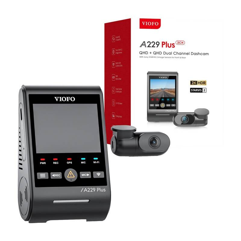 VIOFO A229 PLUS 2CH 2K + 2K WiFi, GPS