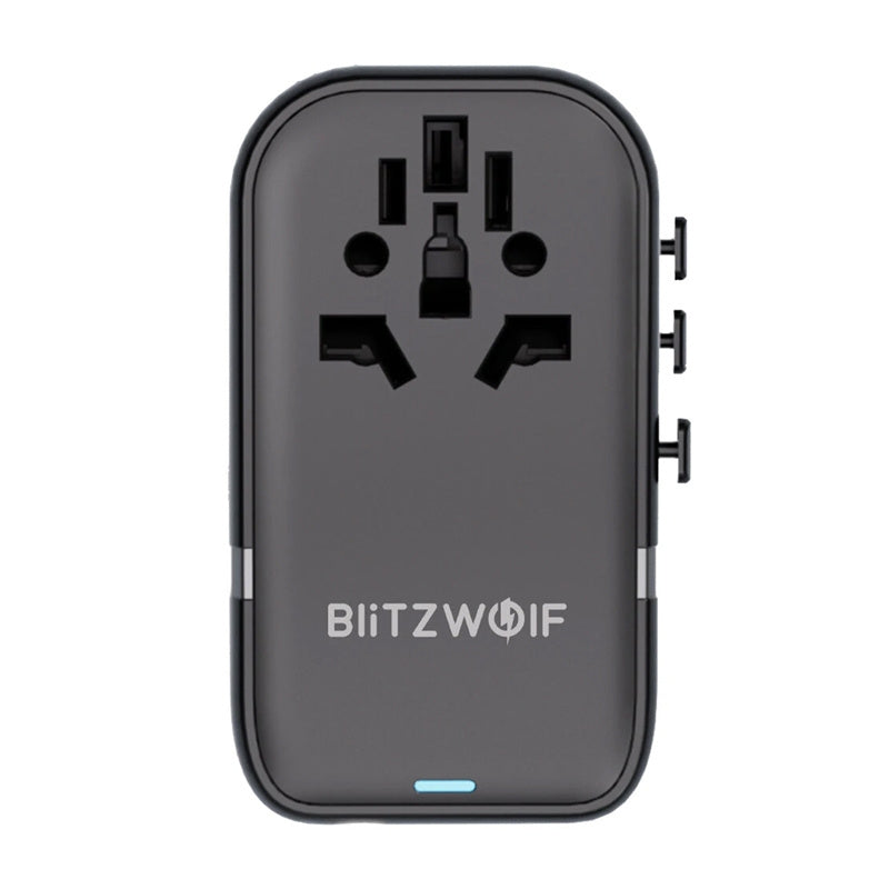 Blitzwolf BW-TA2 5-in-1 Travel Adapter 2xUSB PD + 2xC QC + C GaN 100W