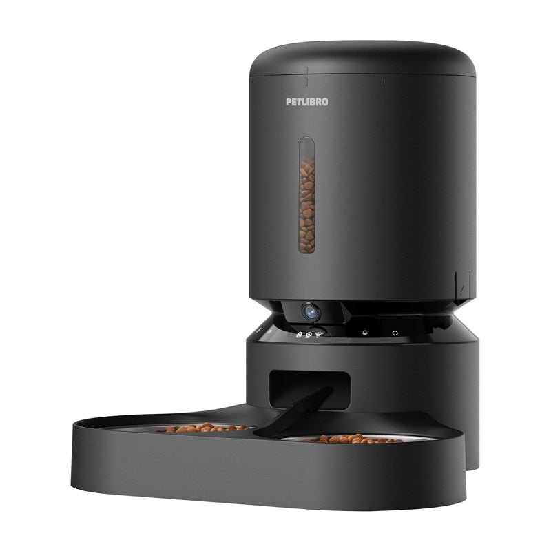 Petlibro Granary camera food dispenser with double bowl, 5L (black)