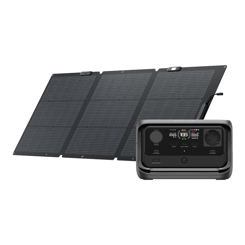 Set: EcoFlow River 3 Plus power station + 160W photovoltaic panel.