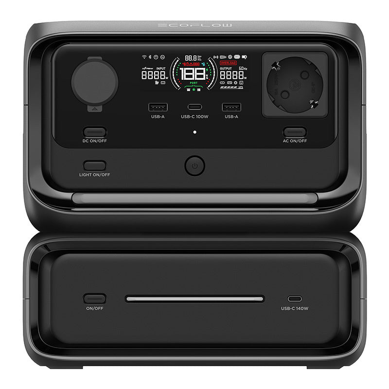 Set: EcoFlow River 3 Max power station + 220W photovoltaic panel.