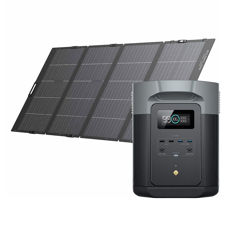 Set: EcoFlow Delta 2 Max power station + 400W photovoltaic panel.