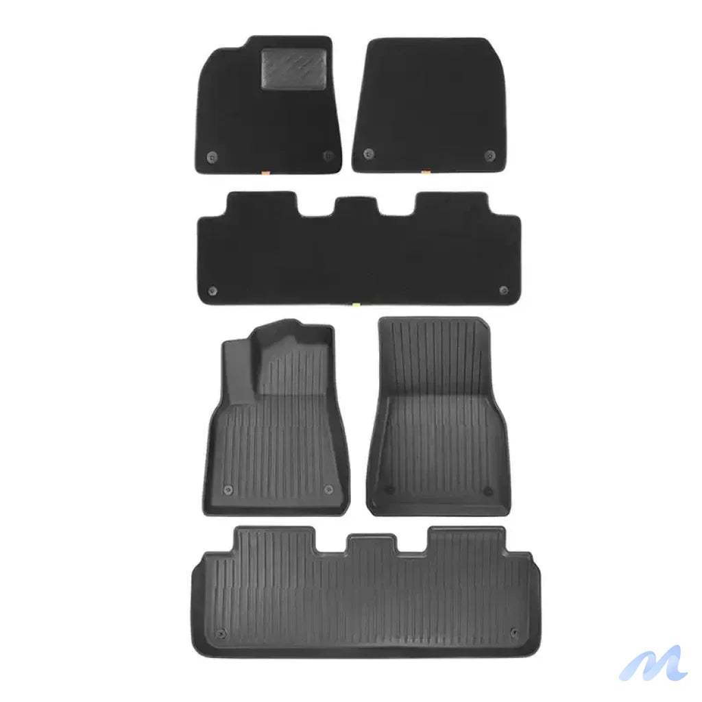 6-Piece Floor Mat for Tesla Baseus T-Space Series (black)