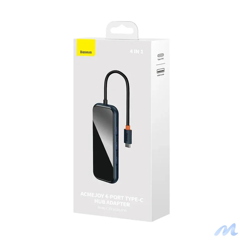 Adapter 4w1 Baseus Hub USB-C na 4xUSB 3.0 (Dark Grey)