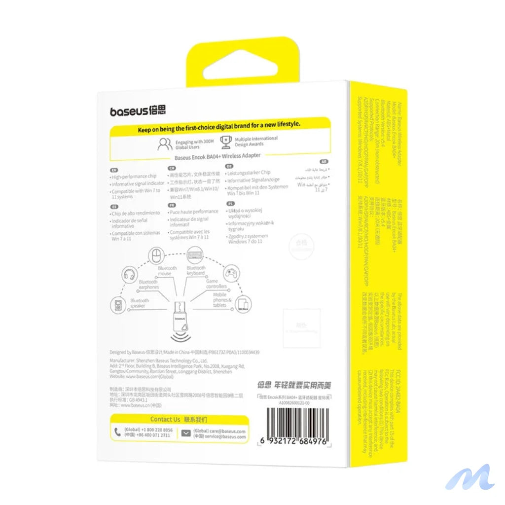 Adapter USB Baseus Encok BA04+ Bluetooth 5.4