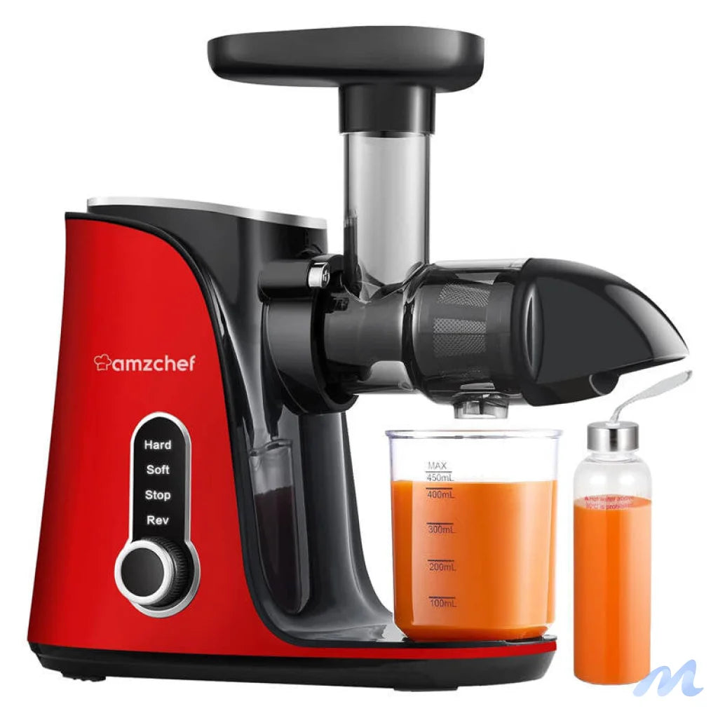 AMZCHEF GM3001-RD slow speed juicer (red)