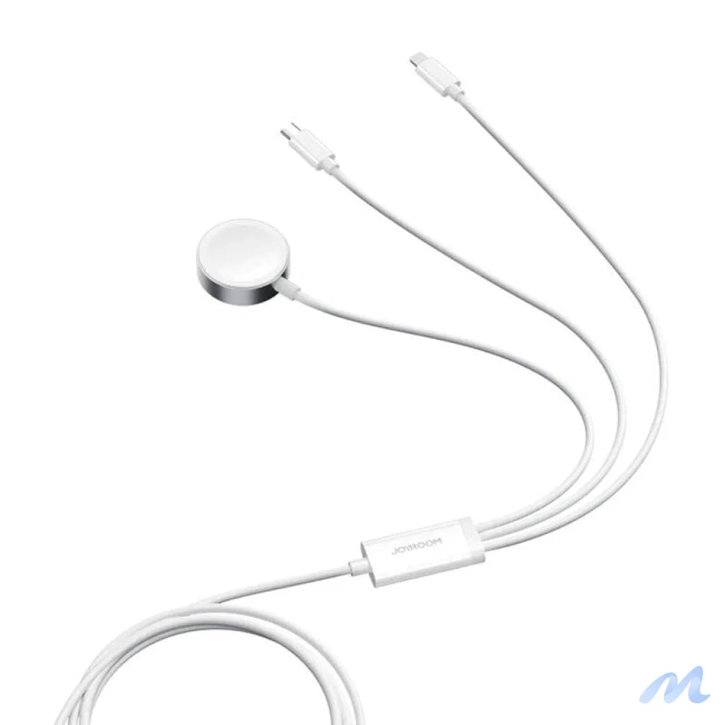 Apple Watch Magnetic Charger Joyroom S-IW008 Lightning + USB-C 5V 1.2m (White)