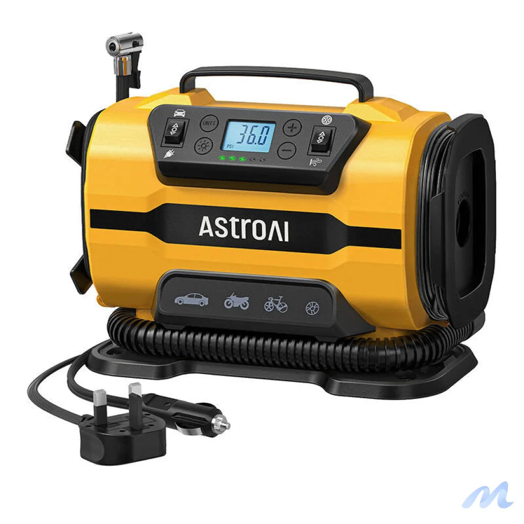 AstroAI ATJ-8366 150 PSI 12V DC/110V AC Portable Wheel Compressor