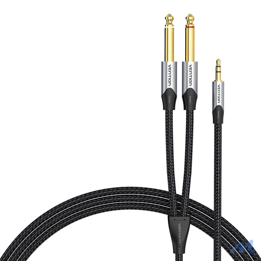 Audio cable mini jack 3.5mm to 2x jack 6.35mm male Vention BARHL 10m
