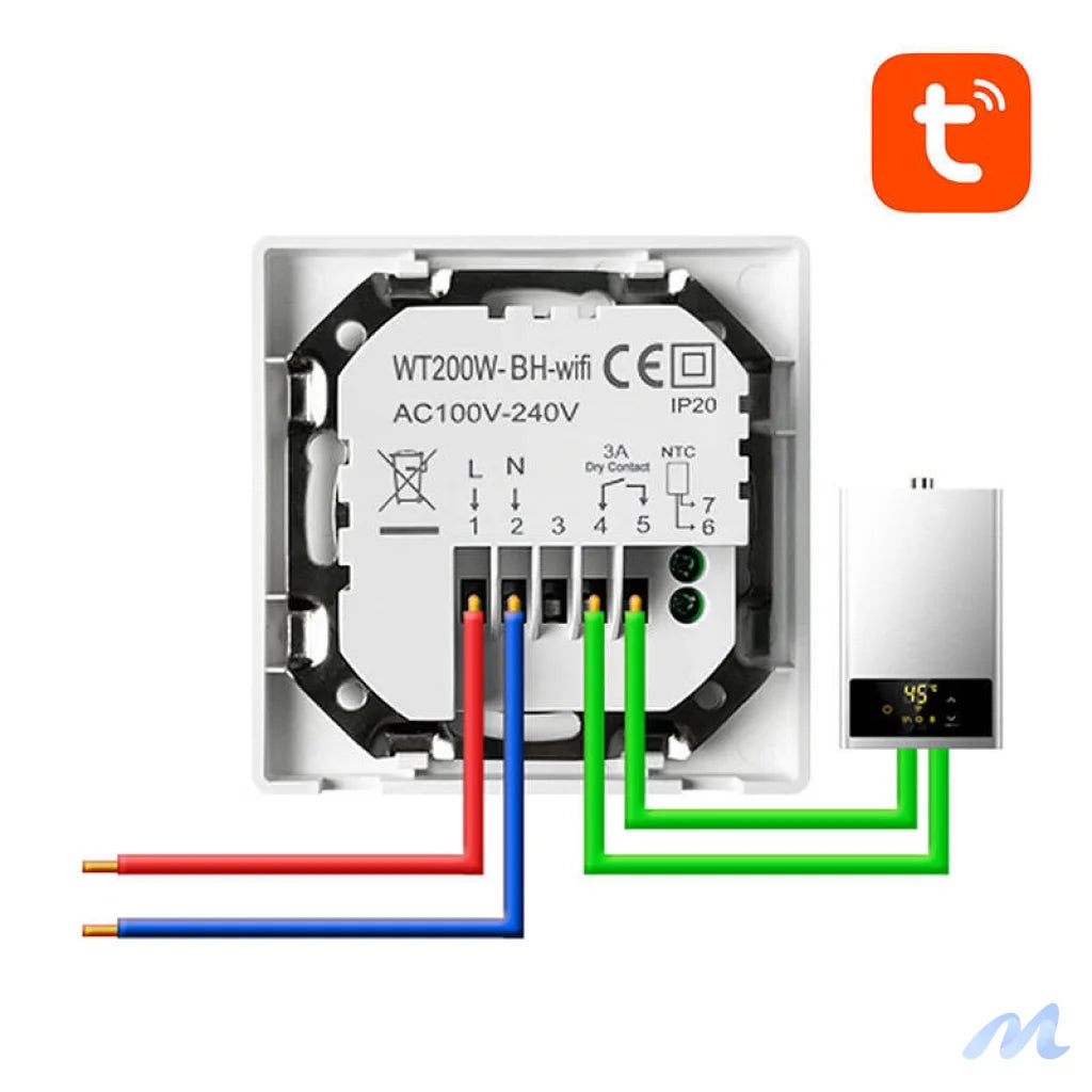 Avatto WT200-BH-3A-W Boiler 3A WiFi smart thermostat TUYA