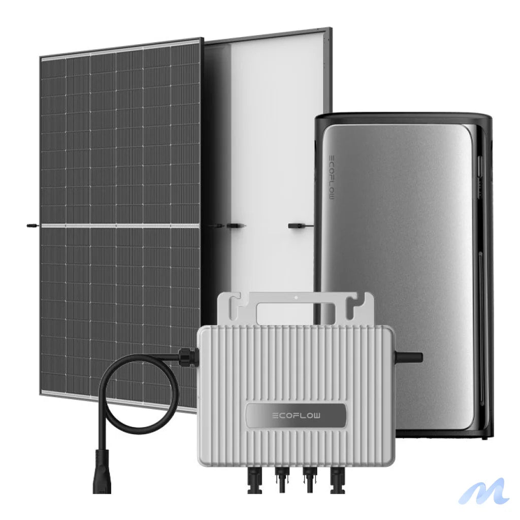 Balcony photovoltaic with energy storage 1.92kWh EcoFlow STREAM AC Pro 1020W.