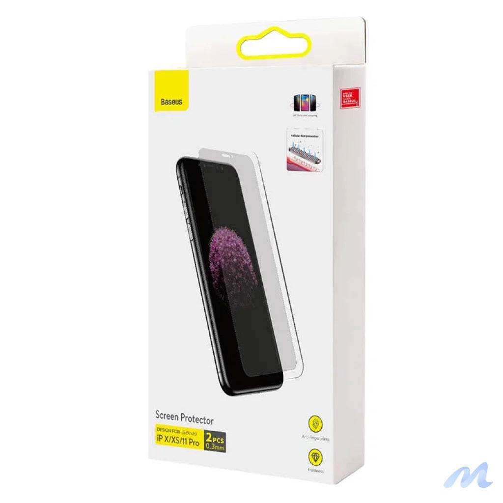 Baseus 0.3mm Screen Protector (2pcs pack) for iPhone X/XS/11 Pro 5.8inch