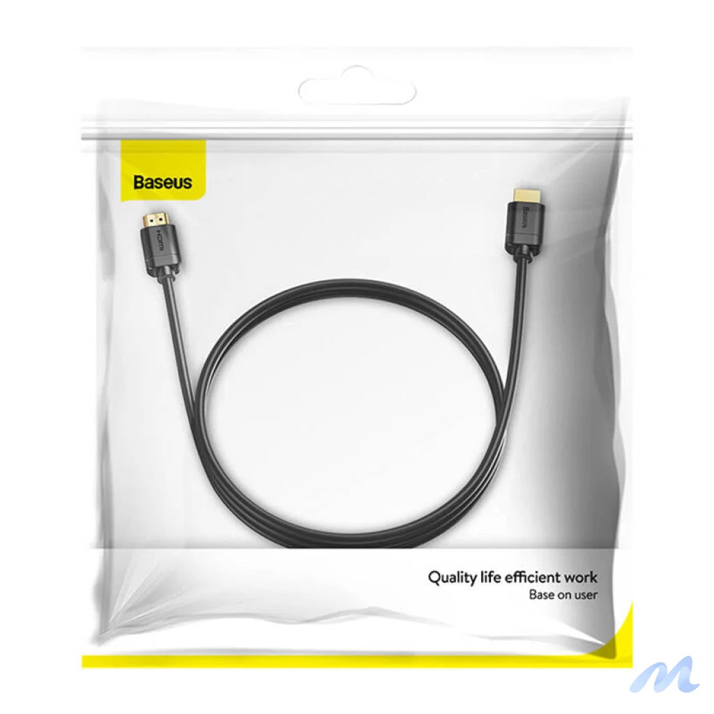 Baseus 2x HDMI 2.0 4K 60Hz Cable, 3D, HDR, 18Gbps, 2m (black)