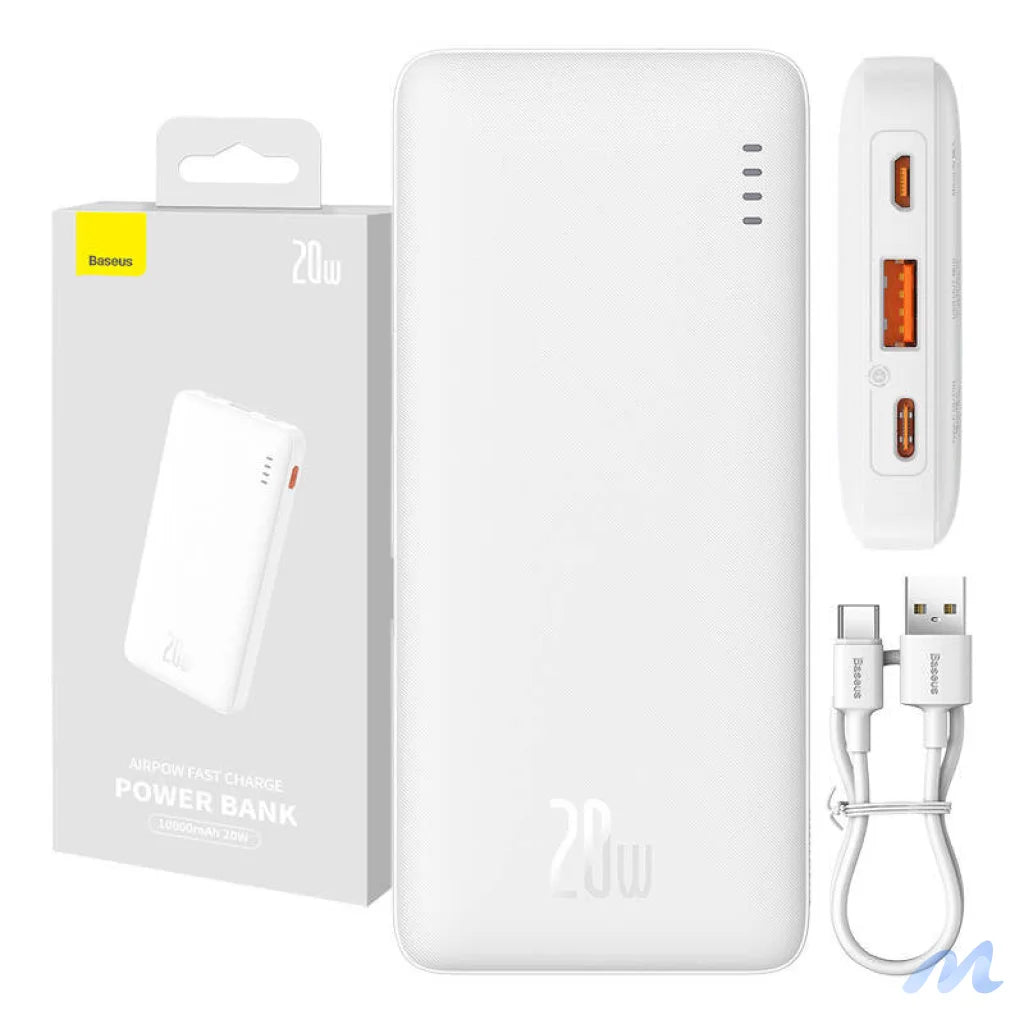 Baseus Airpow 10000mAh 20W powerbank (white)