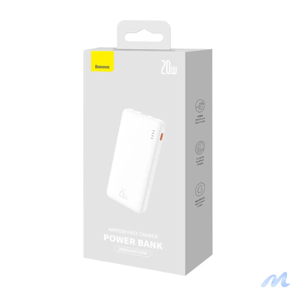 Baseus Airpow 10000mAh 20W powerbank (white)