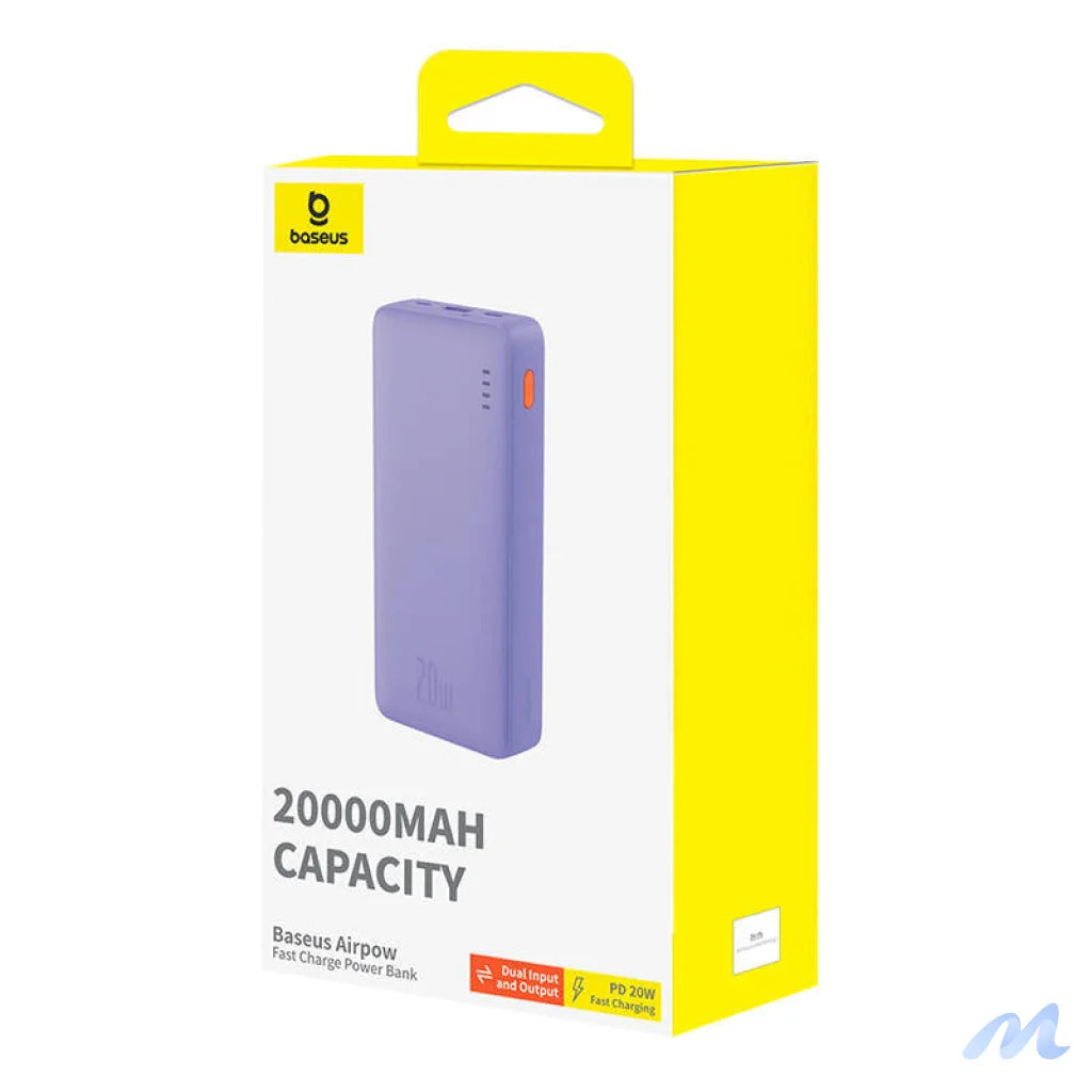 Baseus Airpow 20000mAh 20W powerbank (purple)