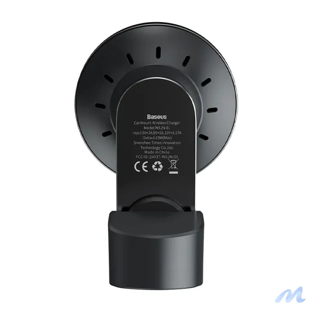 Baseus Big Energy car mount with wireless charger 15W for Iphone 12 / Iphone 13 (Black)