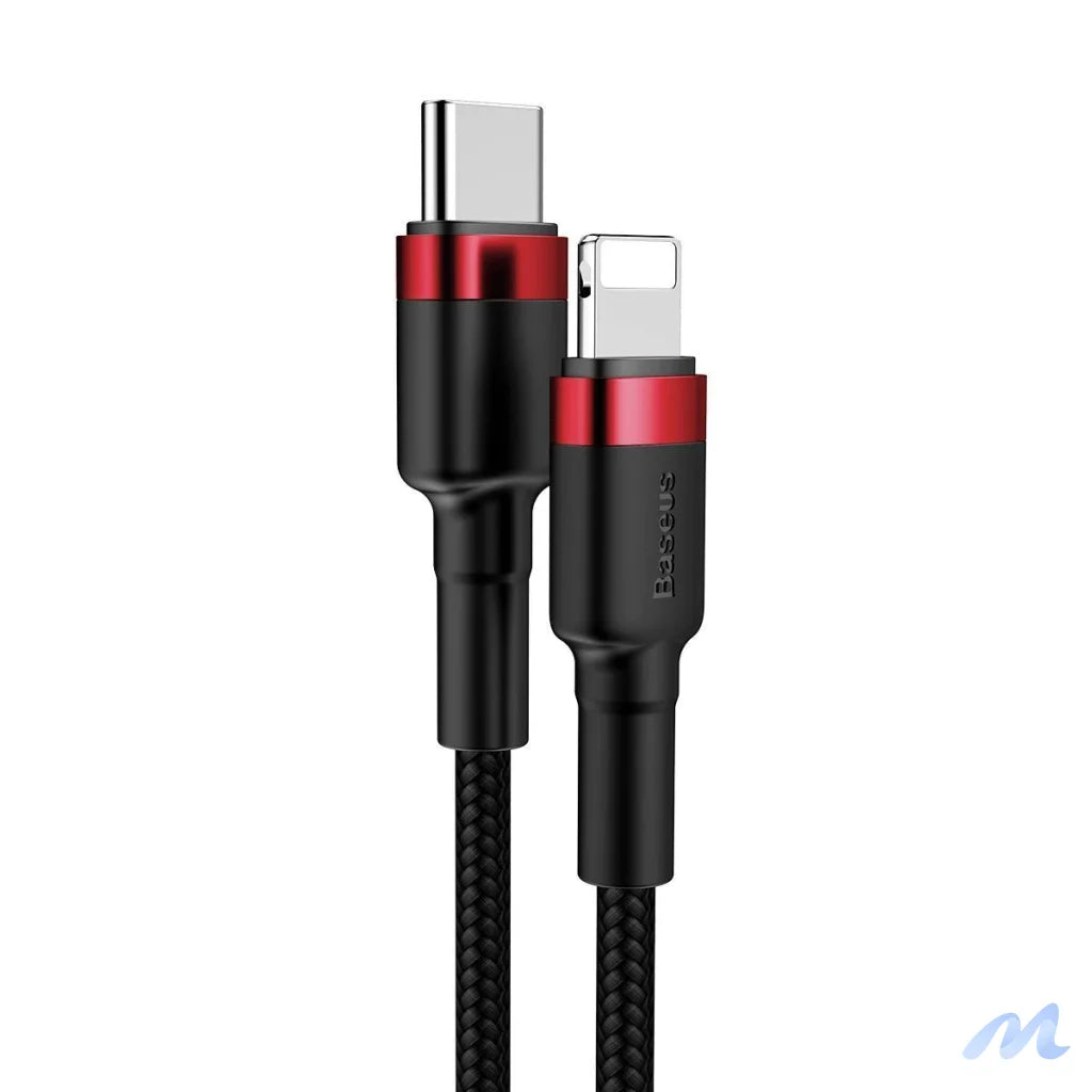 Baseus Cafule Cable Type-C to iP PD 18W 1m Red+Black