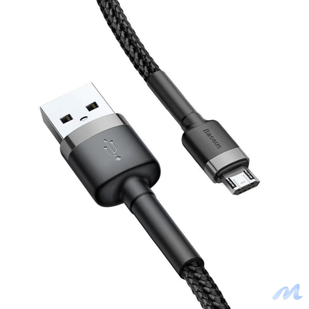 Baseus Cafule Cable USB For Micro 2A 3m Gray+Black