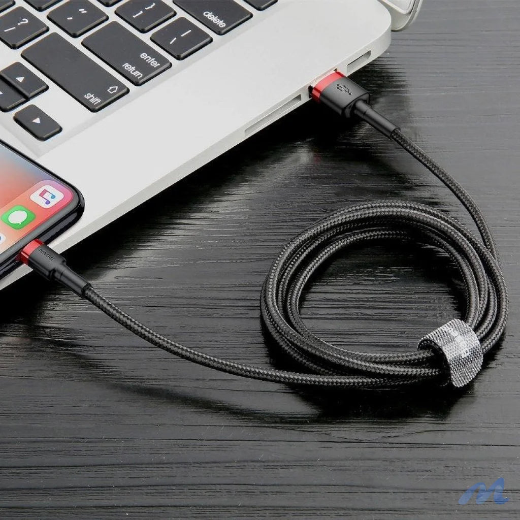 Baseus Cafule Cable USB Lightning 2A 3m (Black+Red)
