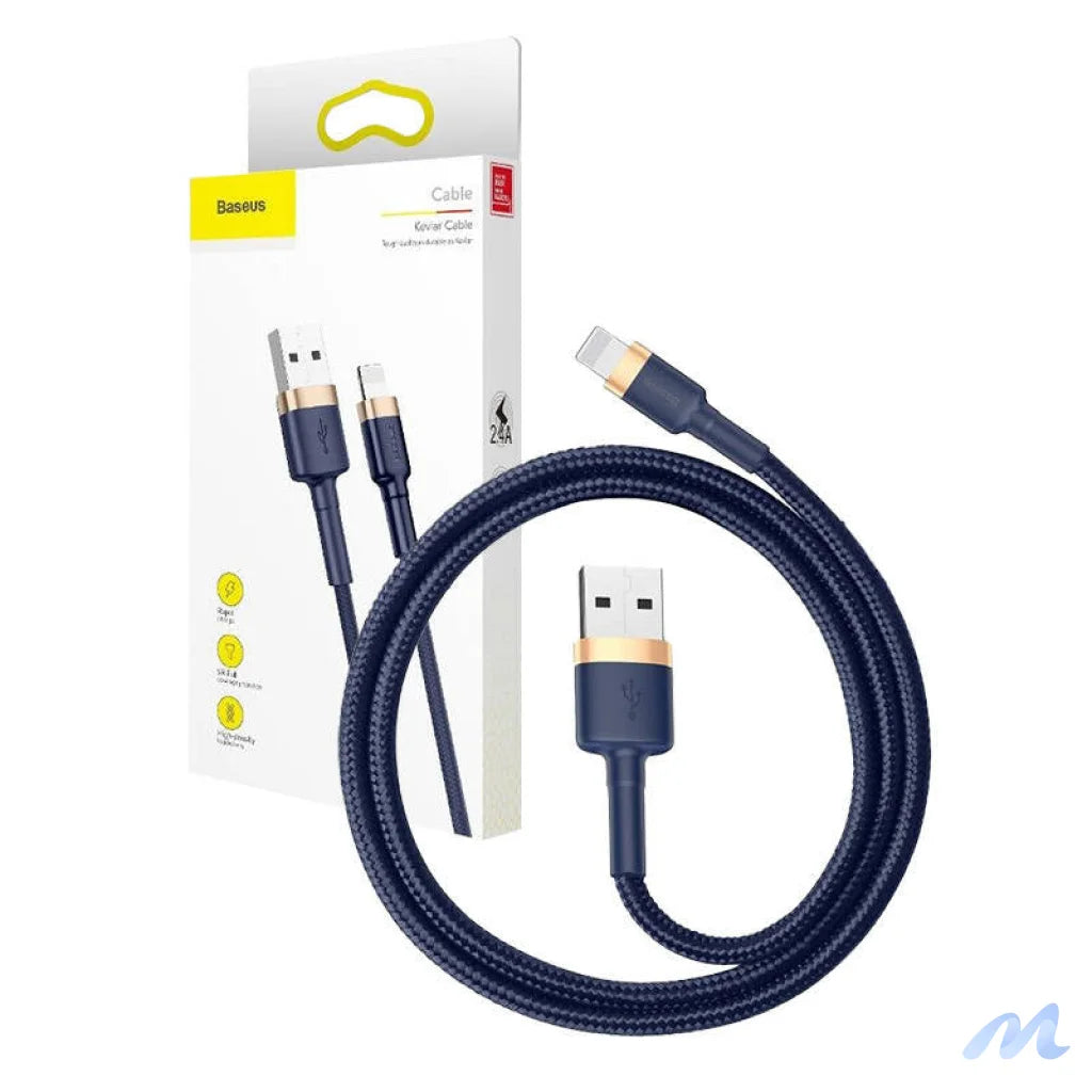 Baseus Cafule Lightning cable 2.4A 1m (Gold+Dark blue)