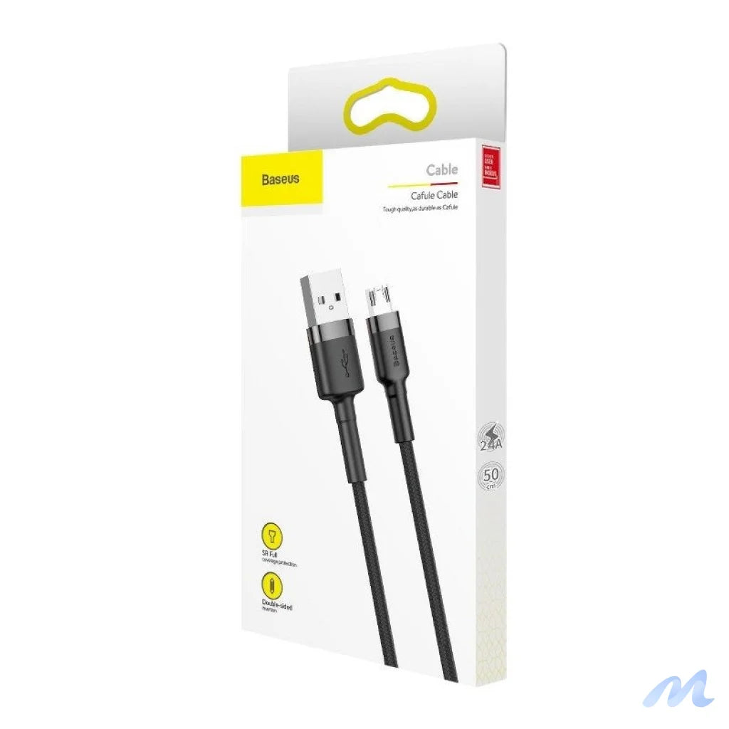 Baseus Cafule Micro USB cable 2.4A 1m (Gray + Black)