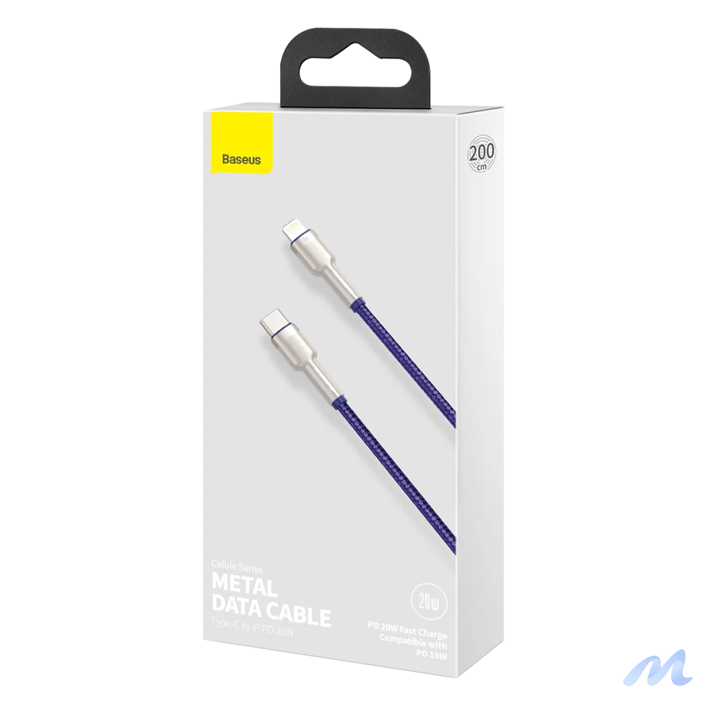 Baseus Cafule Series USB-C cable for Lightning, 20W, 2m (purple)