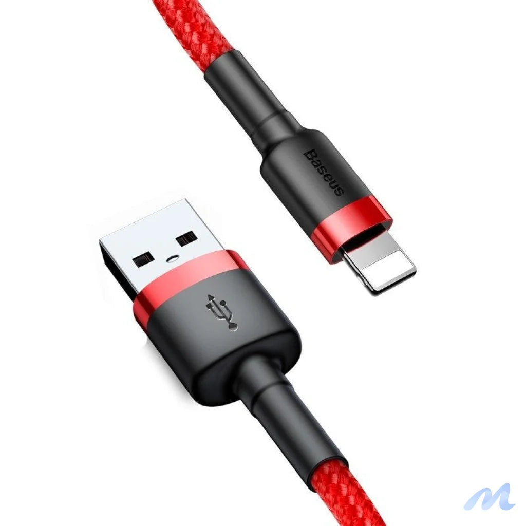 Baseus Cafule USB Lightning cable 2.4A 1m (black + red)