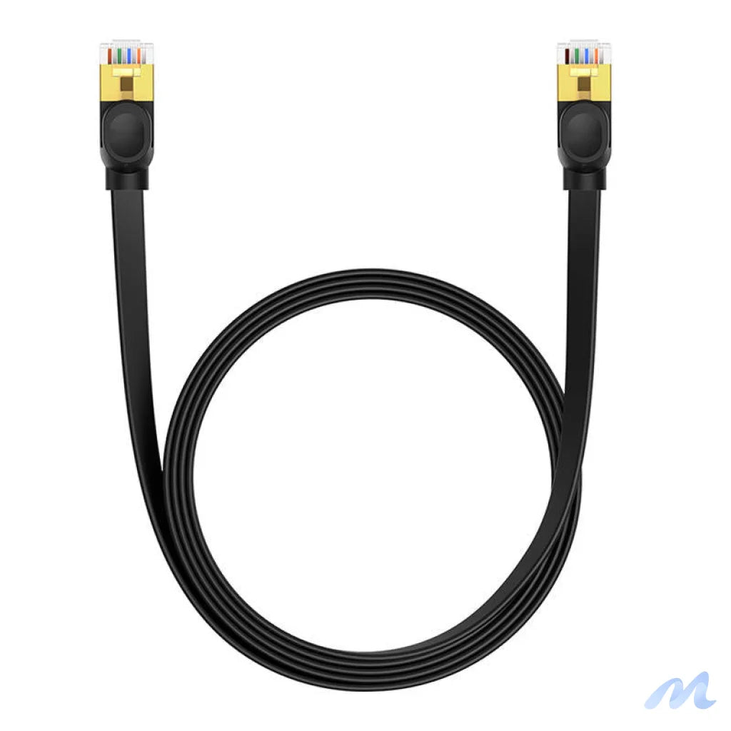 Baseus Cat 7 UTP Ethernet RJ45 Cable Flat 2 m black