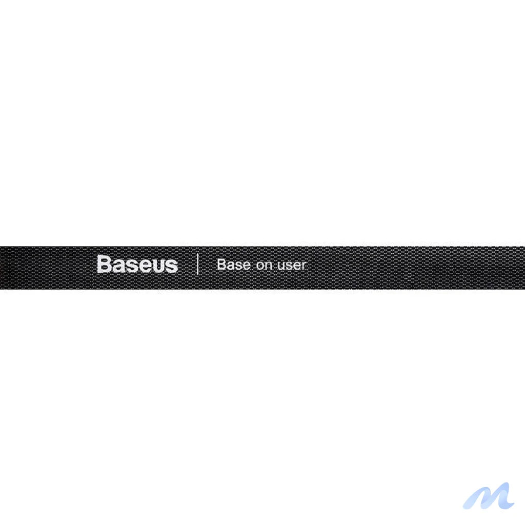 Baseus Colourful Circle Velcro Straps 1m Black