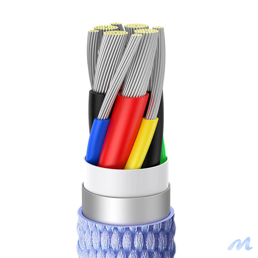 Baseus Crystal Shine cable USB-C to USB-C, 100W, 2m (purple)