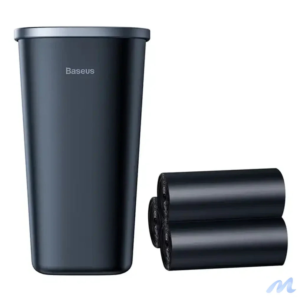 Baseus Dust-free Vehicle-mounted Trash Can(Trash Bag 3 roll/90)Black
