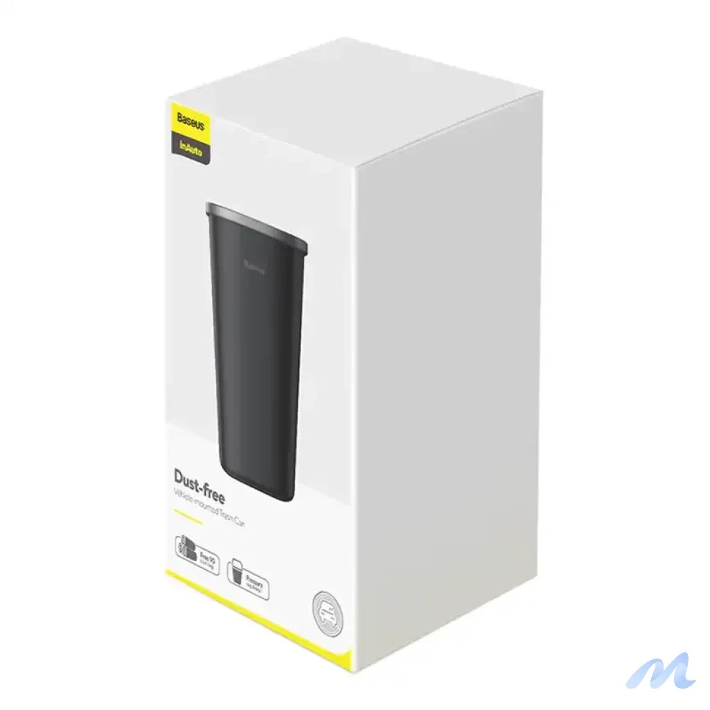Baseus Dust-free Vehicle-mounted Trash Can(Trash Bag 3 roll/90)Black