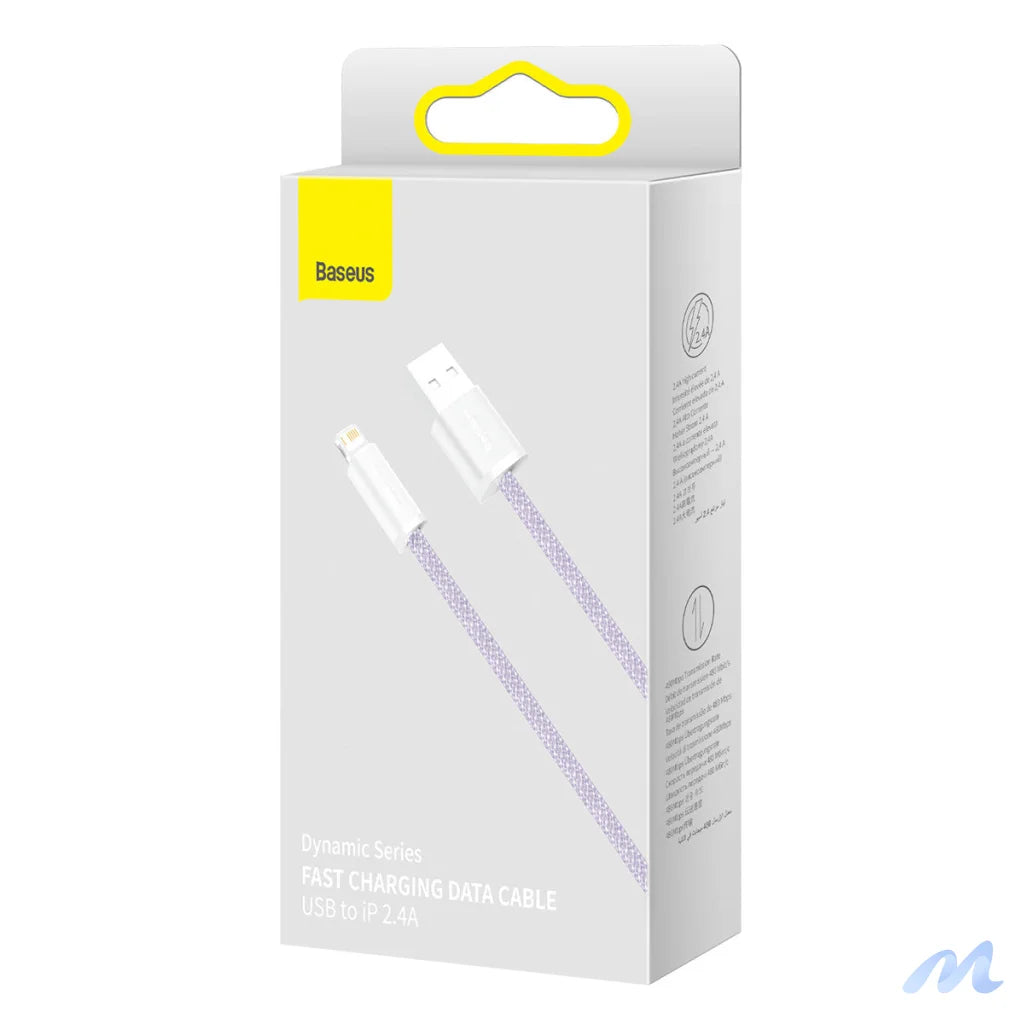 Baseus Dynamic cable USB to Lightning, 2.4A, 1m (purple)