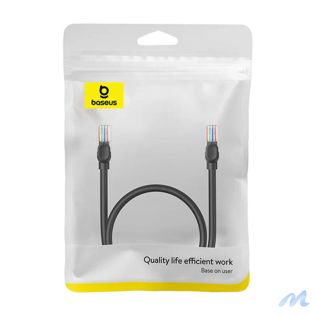 Baseus Ethernet CAT5, 0,5m network cable (black)