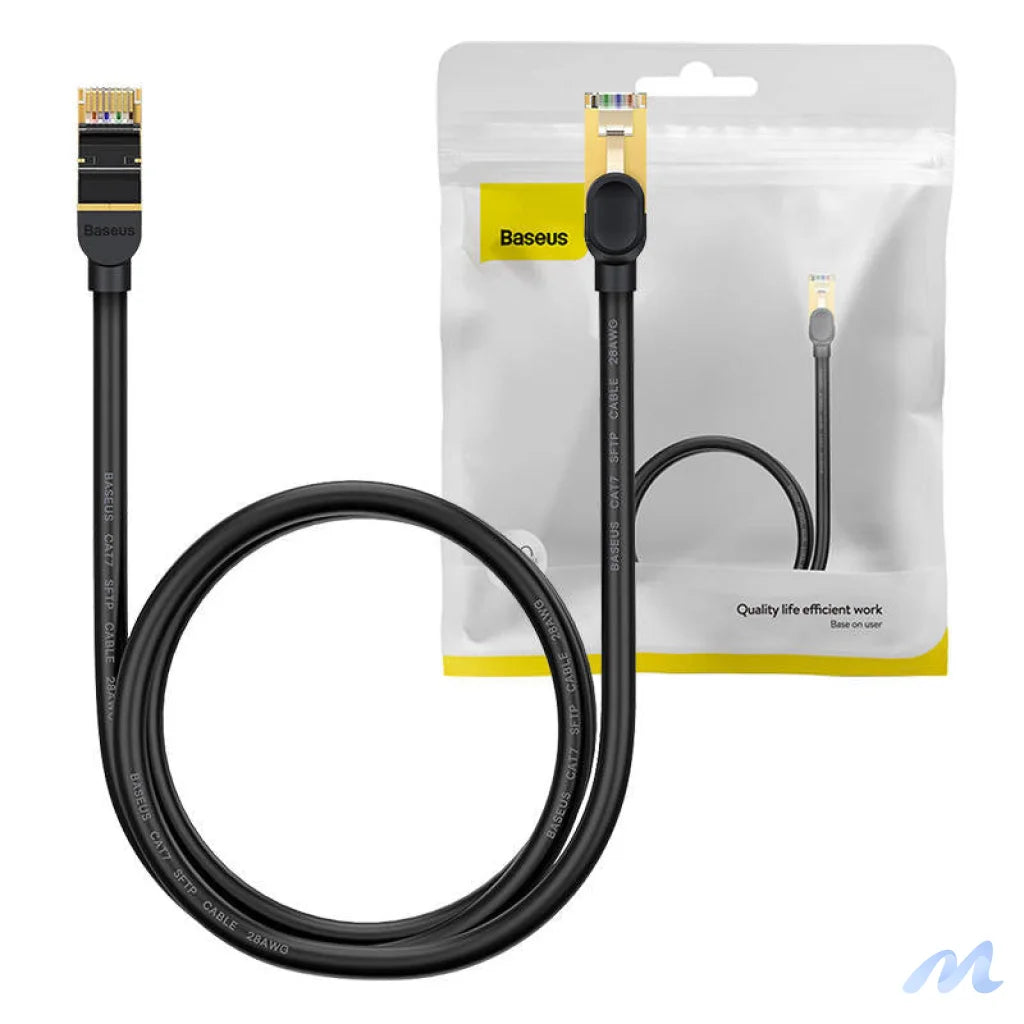 Baseus Ethernet RJ45, 10Gbps, 1m network cable (black)