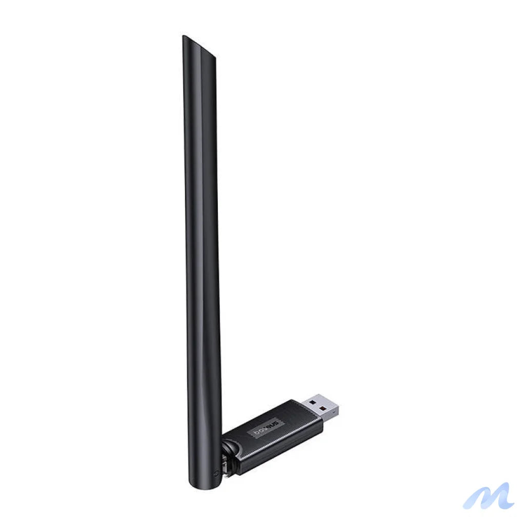 Baseus FastJoy adapter Wi-Fi with antenna, 150Mbps (black)