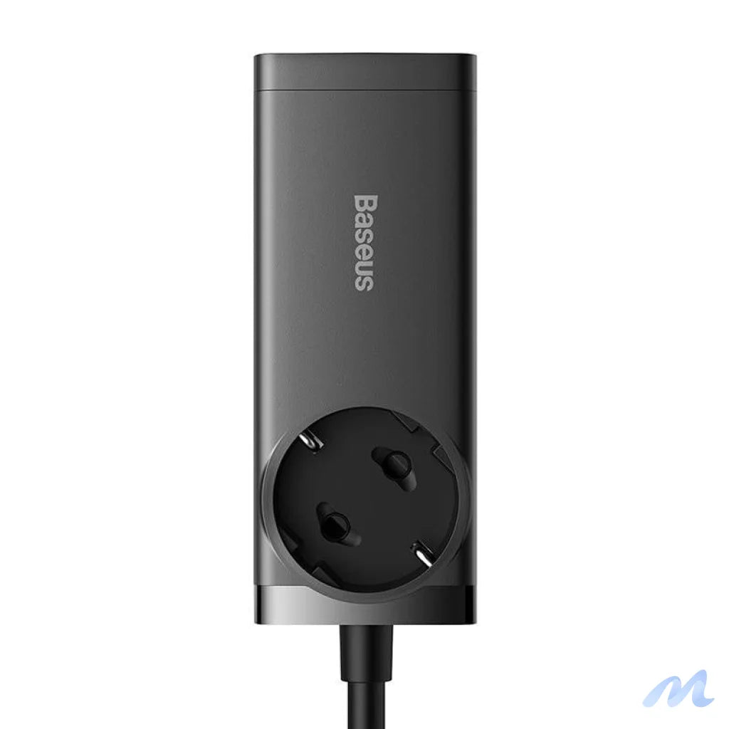 Baseus GaN3 Pro wall charger / powerstrip 2xUSB + 2xUSB-C + AC, 100W (black)