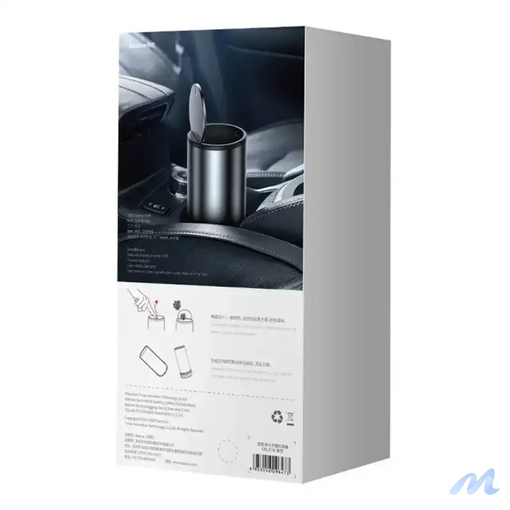 Baseus Gentleman Style Vehicle-mounted Trash Can Black