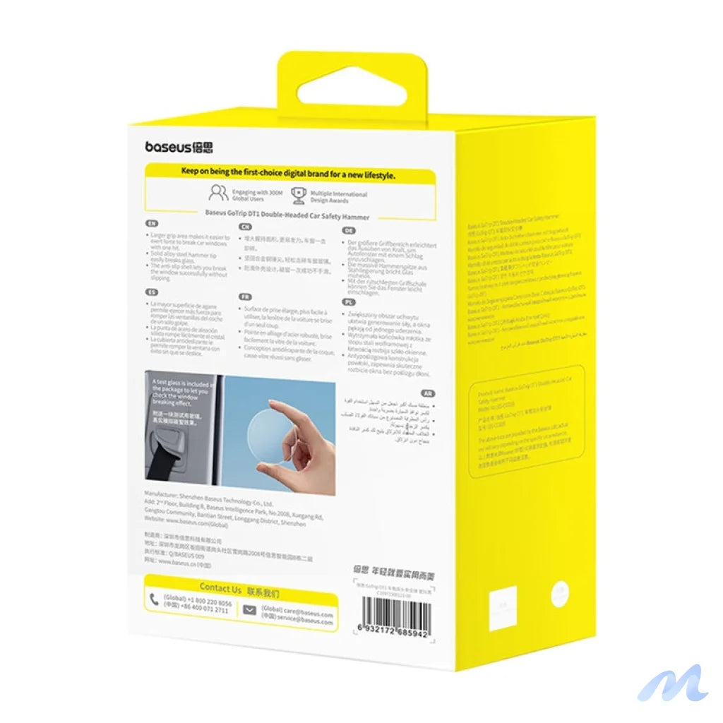 Baseus GoTrip DT1 Car Safety Hammer Black