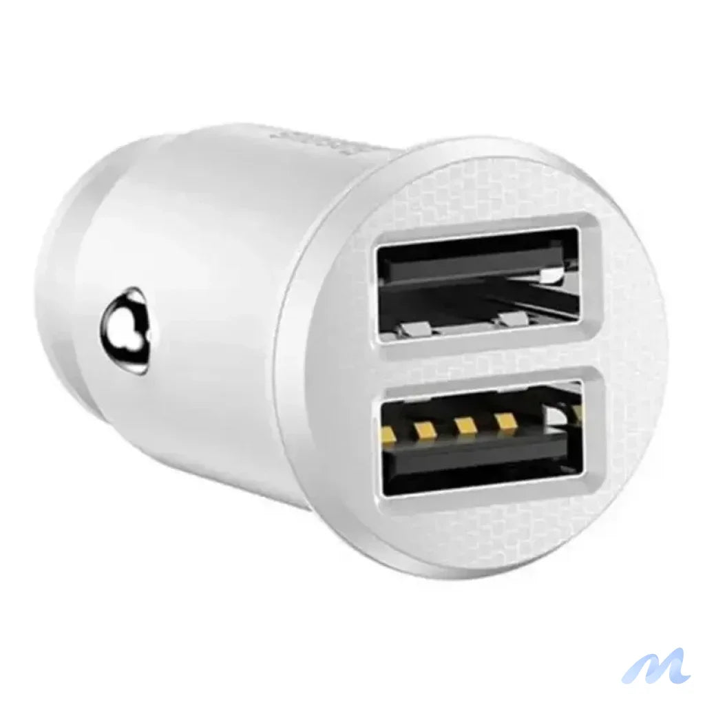 Baseus Grain Car Charger 2x USB 5V 3.1A (white)