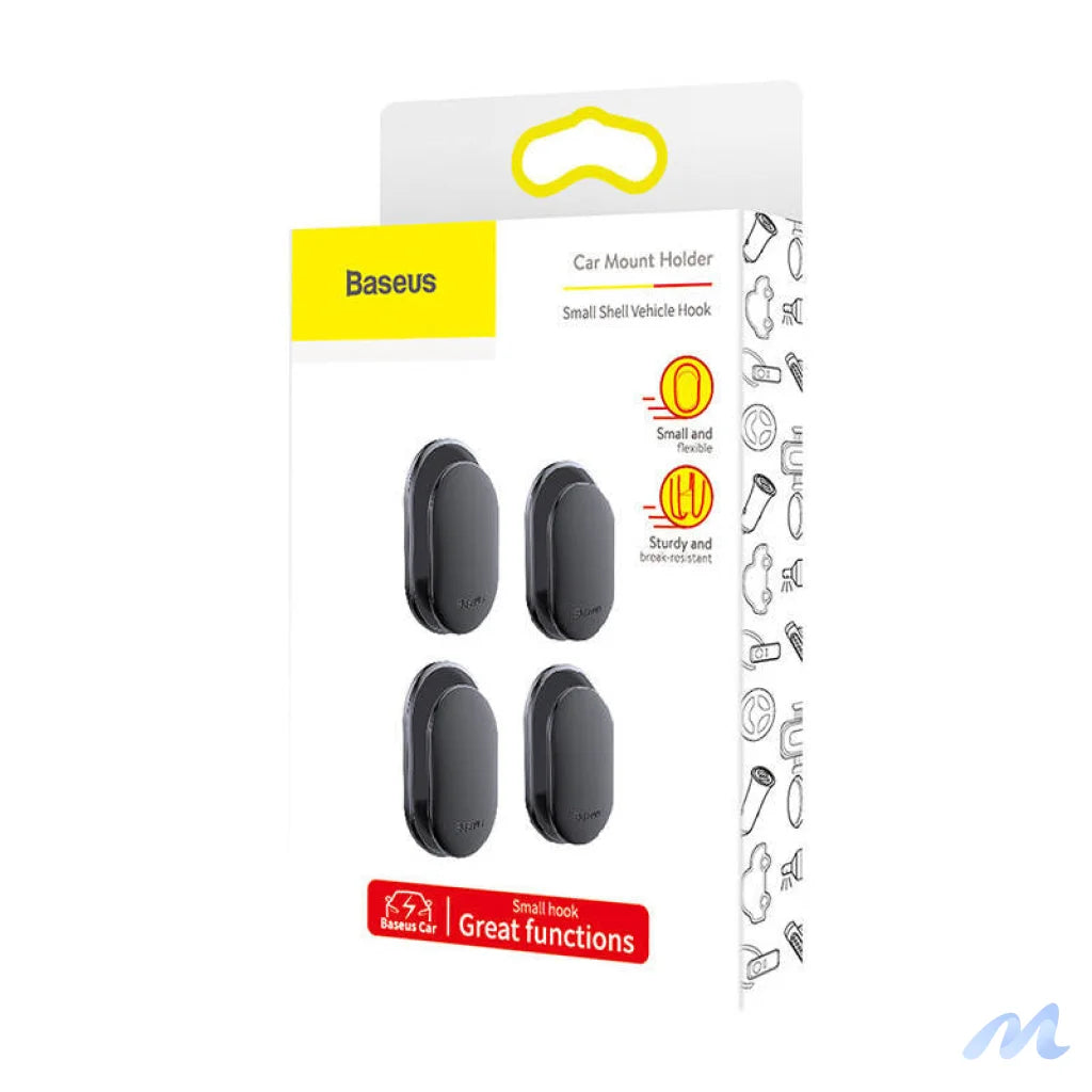 Baseus Hooks, self-adhesive hangers 4 pieces